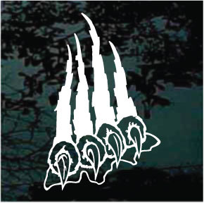 Tiger Rip Claw Window Decals